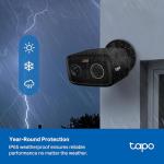 Tapo 1080p Outdoor Wireless Security Camera - Up to 180-Day Battery, Person Detection, Color Night Vision, Subscription-Free Local Storage or Optional Cloud, Works with Alexa & Google Assistant, C401