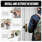 Guard Dog Security Blocklock Portable Door Lock, Hotel Door Locks for Travelers Security, Tough, Durable, Apartment Door Security, Home Security, Travel Essentials, Easy to Use