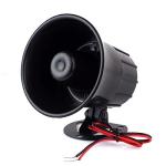Tokatuker Wired Alarm Siren Horn 15W DC 6 to 12V Security Siren with Bracket for Home Security Alarm System