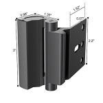 Door Reinforcement Lock Withstands 800lbs of Force - Black Extra Proof Door Lock for Kids Safety Drilling Required, Prevents Unauthorized Entry,Add a Door Security Lock for Home Safety & Privacy