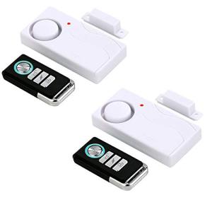 HENDUN Door Alarms When Opened with Remote, Door Bells Chimes, Door Security Sensor Pool Alarm for Kids Safety (2 Pack)