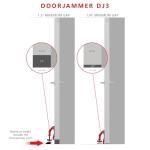 DoorJammer DJ3 Portable Door Lock Brace for Home Security and Personal Protection | Hotel Room, Apartment Safety, Travel Door Stopper | Easy Installation, Compact Design