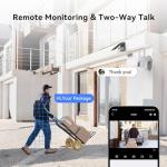 VORGUT Solar Security Cameras Wireless Outdoor with 10'' Monitor, 2pcs 2K Solar Powered Camera System, 360° PTZ, Color Night Vision,Human Detection,10CH NVR with 500GB HDD,2.4G/5G WiFi,No Monthly Fee