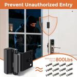 2 Pack Home Security Door Reinforcement Lock, Child Proof Door Lock, Durable Aluminum Alloy Construction, for Inward Swinging Door, Upgrade Night Locks to Prevent Unauthorized Entry