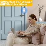 4 Pack Home Security Door Lock Withstand 800 lbs for Inward Swinging Door,Door Reinforcement Lock with 8 Screws to Prevent Unauthorized Entry,Extra Security Door Locks for Home Security and Privacy