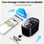 2026 Enhanced 2K UHD Security Cameras Wireless Outdoor – Free Cloud & SD Storage, Dual-Band WiFi 2.4G/5G, Full-Color Night Vision, 6-Month Battery, Motion Alerts, IP66 Weatherproof, 2-Way Talk