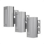 Steinwhale 3 Pack Home Security Door Reinforcement Lock, Childproof Safety Door Lock Latch Stopper, Removable Screw-Mounted, Prevent Home Unauthorized Entry, Aluminum Construction, Withstands 800 lbs