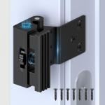 Mixizigoz Upgraded Aluminum Alloy Door Reinforcement Lock - Home Security Flip Deadbolt Door Latch with Screws - Withstands 800 lbs, Fits Inward Swinging Apartment, Bedroom (Black-1 Pc)