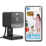 JAIOTlink 1080P 2.4g/5g Indoor Camera, Plug-in Cameras for Home Security, Baby/Elder/Home Cameras Indoor with Phone App, Night Vision, Motion Detection, 2-Way Talk, WiFi Camera Compatible with Alexa