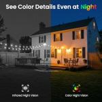 INFIYA Security Cameras Wireless Outdoor-Solar&Battery Powered 2K 2.4G Cameras for Home Security, Instant Alert, AI Human Detection, Color Night Vision, 2-Way Talk, SD Storage, Work with Alexa, Z1 4P