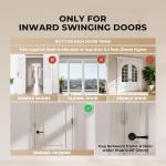 Steinwhale 3 Pack Home Security Door Reinforcement Lock, Childproof Safety Door Lock Latch Stopper, Removable Screw-Mounted, Prevent Home Unauthorized Entry, Aluminum Construction, Withstands 800 lbs