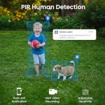 INFIYA Security Cameras Wireless Outdoor-Solar&Battery Powered 2K 2.4G Cameras for Home Security, Instant Alert, AI Human Detection, Color Night Vision, 2-Way Talk, SD Storage, Work with Alexa, Z1 4P