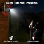 INFIYA Security Cameras Wireless Outdoor-Solar&Battery Powered 2K 2.4G Cameras for Home Security, Instant Alert, AI Human Detection, Color Night Vision, 2-Way Talk, SD Storage, Work with Alexa, Z1 4P