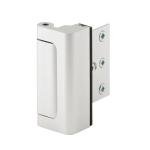Prime-Line U 10827 Door Reinforcement Lock – Add Extra, High Security to your Home and Prevent Unauthorized Entry – 3 In. Stop, Aluminum Construction, Satin Nickel (Single Pack)