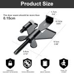 AceMining Upgraded Portable Door Lock Home Security Door Locker Privacy Perfect for Traveling Hotel Home Apartment College and Travel Lockdown Locks for Additional Safety, Black