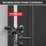 AceMining Upgraded Portable Door Lock Home Security Door Locker Privacy Perfect for Traveling Hotel Home Apartment College and Travel Lockdown Locks for Additional Safety, Black