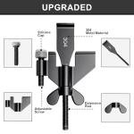 AceMining Upgraded Portable Door Lock Home Security Door Locker Privacy Perfect for Traveling Hotel Home Apartment College and Travel Lockdown Locks for Additional Safety, Black