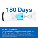 Tapo SolarCam 1080p Outdoor Wireless Security Camera - Battery Power with Solar, Person Detection, Subscription-Free Local Storage or Optional Cloud, Works with Alexa & Google Assistant, C402 KIT