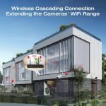 Wireless Security Camera System, with 8CH 4K NVR (500GB HDD Pre-Installed) & 4X 2MP Night Vision WiFi Cameras - Expandable to 8 Cameras, Indoor/Outdoor Security, Motion Alerts, H.265+