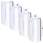 4Pack Door Reinforcement Lock Withstands 800lbs of Force - White Extra Proof Door Lock for Kids Safety Drilling Required,Prevents Unauthorized Entry,Add a Door Security Locks for Home Safety & Privacy