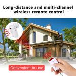 Alarm System, Home Security Driveway Alarm, PIR Motion Sensor Alarm Detector, 105dB Infrared Sensors Wall Alert System Kit for Home Security