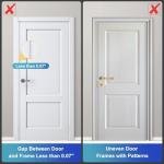 2 Pack AceMining Door Reinforcement Lock Withstands 800lbs of Force - White Extra Child Proof Door Lock with 8 Screws Prevents Unauthorized Entry,Add a Door Security Lock for Home Safety & Privacy