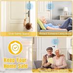 Home Security Door Locks 2 Pack, Metal Door Reinforcement Lock, 3" Withstands 1000 lbs of Impact for Inward Swing Doors, Defender Door Locks for Kids Safety, Prevent Unauthorized Entry (Silver)