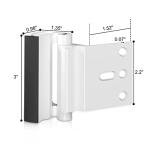 4Pack Door Reinforcement Lock Withstands 800lbs of Force - White Extra Proof Door Lock for Kids Safety Drilling Required,Prevents Unauthorized Entry,Add a Door Security Locks for Home Safety & Privacy