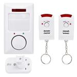 Alarm System, Home Security Driveway Alarm, PIR Motion Sensor Alarm Detector, 105dB Infrared Sensors Wall Alert System Kit for Home Security