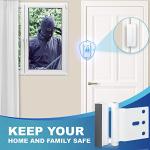 4Pack Door Reinforcement Lock Withstands 800lbs of Force - White Extra Proof Door Lock for Kids Safety Drilling Required,Prevents Unauthorized Entry,Add a Door Security Locks for Home Safety & Privacy