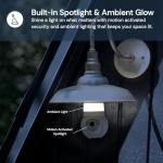 Luna Light Bulb Security Cameras Wireless Outdoor Indoor, 360° Pan Tilt, Color Night Vision, LED Bulb & Spotlight, 2.4GHz Wi-Fi 6, Porch Light Cameras for Home Security (2026 Upgrade Version)