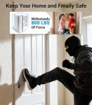 Home Security Door Reinforcement Lock with 8 Screws and Withstand 800 lbs, Child Proof Deadbolt Latch Prevents Unauthorized Entry, Door Safety Locks from Inside for Home & Privacy, Easy Installation