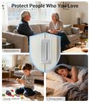 Home Security Door Reinforcement Lock with 8 Screws and Withstand 800 lbs, Child Proof Deadbolt Latch Prevents Unauthorized Entry, Door Safety Locks from Inside for Home & Privacy, Easy Installation