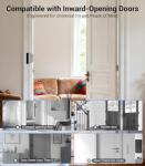 Home Security Door Reinforcement Lock with 8 Screws and Withstand 800 lbs, Child Proof Deadbolt Latch Prevents Unauthorized Entry, Door Safety Locks from Inside for Home & Privacy, Easy Installation