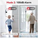 Sanjie Door Window Alarms - 5 Pack,125dB,Volume Control,Window Door Open Alarm Sensors for Kids Safety/Dementia/Pool,Wireless Sensors Keep Your Home Security,Easy to Install,Long Battery Life
