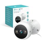 Kasa 2K+ Outdoor Wired Security Camera - Person/Motion Detection, 24/7 Recording, 2-Way Audio, Siren, Starlight Color Night Vision, Subscription-Free Local Storage or Optional Cloud, KC420WS