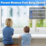 HYIEOU Sliding Window Locks (2 Sets), Secure Window Lock with Key, Window Locks for Up and Down Windows & Horizontal Sliding Windows, Adjustable Window Lock, Sturdy and Durable, Does Not Deform.