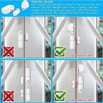 YisTech Caregiver Pager Door Alarms for Dementia Patients/Kids Safety/Home Security,Wireless Door Alarm Sensor for Elderly/Business/Home/Store (Three Sensor Two Receiver)