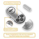 Door Alarms When Opened 2 Pack, New Version with Two Volume Levels, NOOPEL Window Alarm Sensors for Kids Safety Burglar Intruder Entry Alert, DIY Home Security, Battery Operated