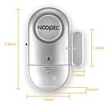 Door Alarms When Opened 2 Pack, New Version with Two Volume Levels, NOOPEL Window Alarm Sensors for Kids Safety Burglar Intruder Entry Alert, DIY Home Security, Battery Operated