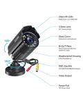 ZOSI 1080P CCTV Camera Outdoor Indoor Hybrid 4 in 1 HD TVI/CVI/AHD/CVBS Home Security Cameras System,Night Vision,Waterproof Metal Housing Bullet Cam For 960H,720P,1080P,5MP,4K analog Surveillance DVR
