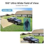 aosu Solar Security Cameras Wireless Outdoor, 2-Cam Kit, 2K QHD Home Security System with 166° Ultra-Wide Angle, Color Night Vision, 60 Days aosuBase Local Storage, No Monthly Fee