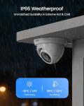 ZOSI 5MP 3K Lite 8 Channel H.265+ Home Security Camera System with AI Human Vehicle Detection, 8CH Surveillance DVR, 8 x 1080p Weatherproof CCTV Dome Camera Outdoor Indoor, 80ft Night Vision, 1TB HDD