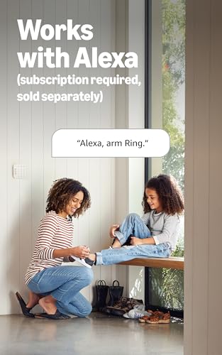 Ring Alarm 5-Piece Kit (newest model), Wireless smart home or business security system, expandable, easy setup, Mobile App Control, 24/7 Professional Monitoring, Alexa Compatible