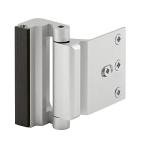 Defender Security Satin Nickel U 10827 Door Reinforcement Lock Add Extra, High Security to Your Home and Prevent Unauthorized Entry 3 Stop, Aluminum Finish - (Pack of 2)