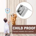 CZU Home Door Lock Security, Upgraded Safety Childproof Door Reinforcement Lock Latch (2-Pack), Extra Defend Door Lock for Inward Swinging Door