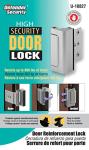 Defender Security Satin Nickel U 10827 Door Reinforcement Lock Add Extra, High Security to Your Home and Prevent Unauthorized Entry 3 Stop, Aluminum Finish - (Pack of 2)