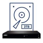 Lorex 4K Security Camera System, Fusion 16-Channel 3TB NVR with 8 Indoor/Outdoor Wired IP POE Metal Smart Deterrence Cameras, Motion Detection