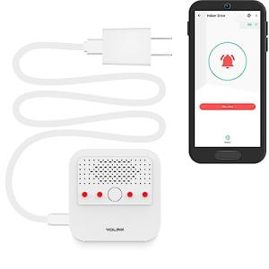 Smart Siren Alarm, Wireless Home Security Alarm with 110 dB Loud Audible Alerts, Remote Control, Compatible with Alexa, Google, Home Assistant, IFTTT - Hub Required