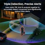 aosu T2 Ultra 4K Security Cameras Wireless Outdoor, 4 Cam Kit, Smart Home Security System with TrueColor Night Vision, AI Recognition & 360° Motion Tracking, Solar Power, Expandable 1TB Local Storage